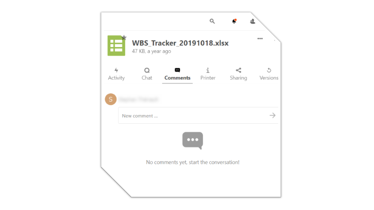 Shareable comments management